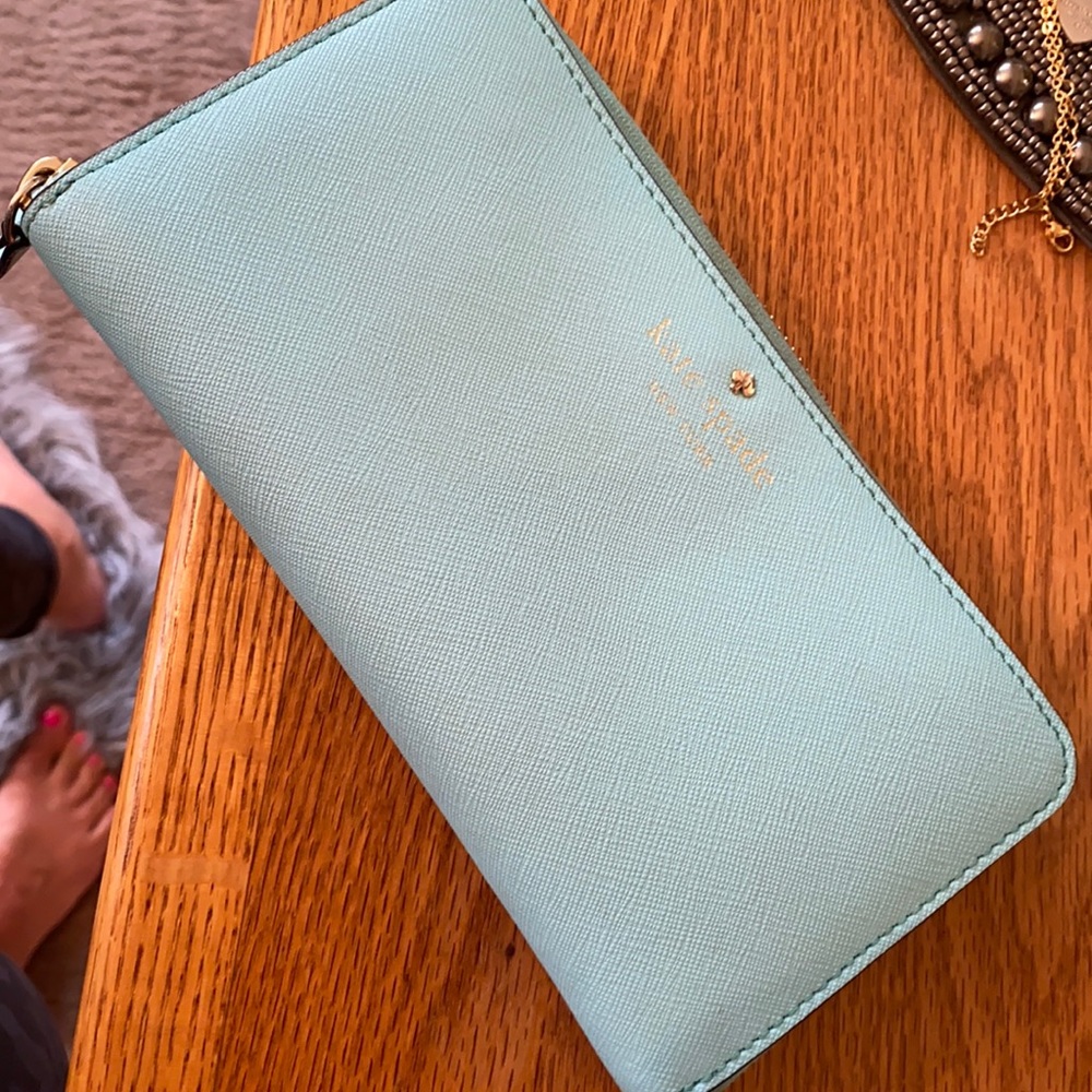 Tiffany blue Kate spade wallet